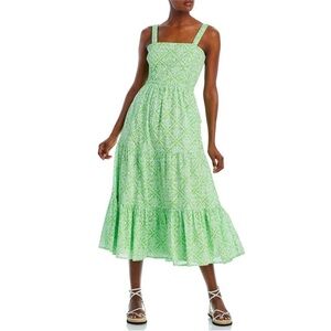 Tuckernuck Banjanan Regina green tiered sleeveless midi dress Size XS